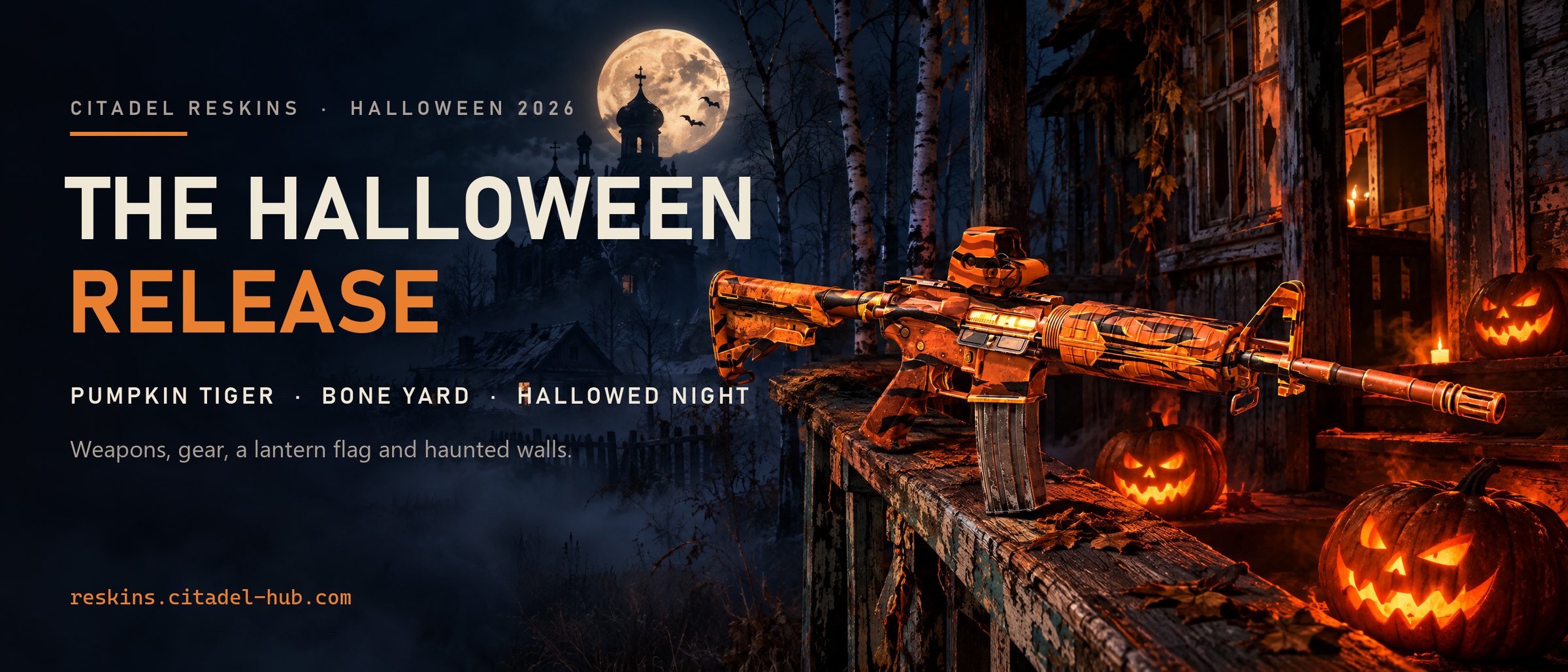 Halloween release. Witching Hour, Pumpkin Tiger, Bone Yard and the Hallowed Night lantern are in.