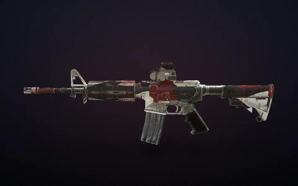 M4A1 turning all the way round