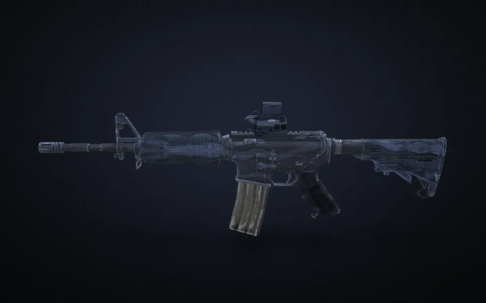 M4A1 turning all the way round