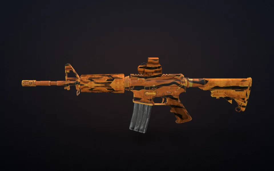 M4A1 turning all the way round